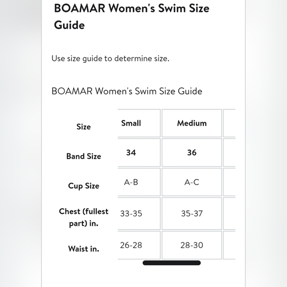 NWOT Boamar Womens Black One Piece Swimwear Smocked Front Scoop Back Size M - Picture 7 of 7